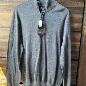 Jos A Bank Traveler Quarter Zip Sweater